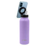 MagSafe® Water Bottle - Purple holding  a phone